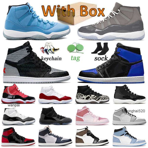 

big size us 13 jumpman 1 basketball shoes designer women 1s men trainers rebellionaire banned 11 cool grey 11s casual bred air jordon jordas, Black