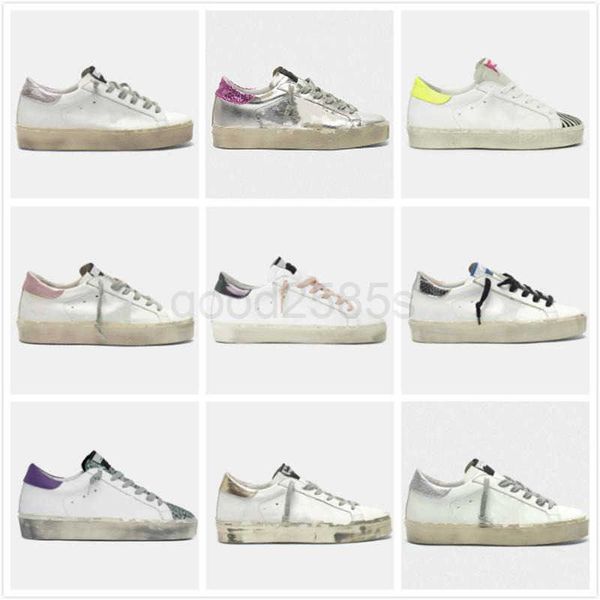 

sneakers italy brand golden hi star sneakers platform sole shoe classic white do-old dirty designer fashion man women casual, Black