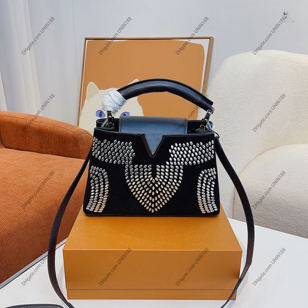 

22fw women luxurys designers capucines bb tote genuine leather shopping bags clemence handbag shouder crossbody bag for ladies with crystal