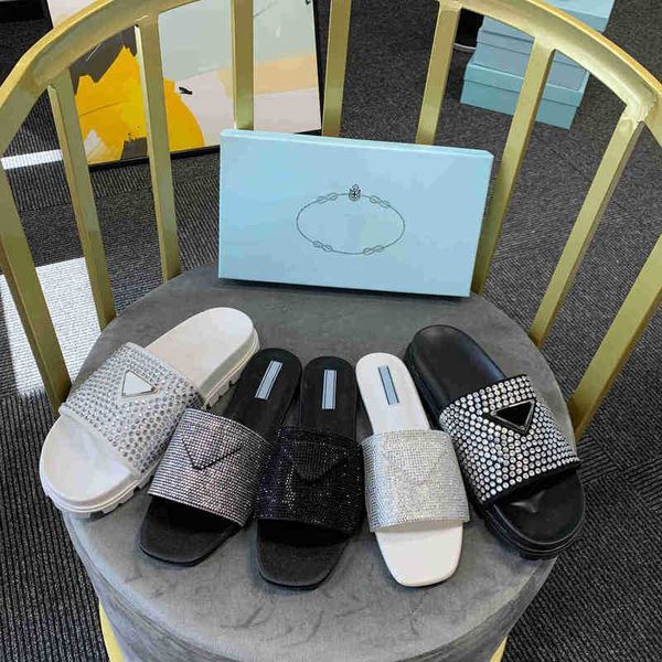 

with satin sandal crystals women muller slippers flat diamond sandals rubber sole fashion casual ladies party size 35-42, Black