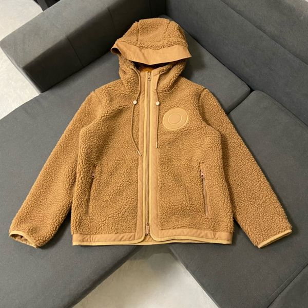 

autumn and winter new luxury brand mens jacket highquality wool blended material us size loose version of the r jacket, Black;brown