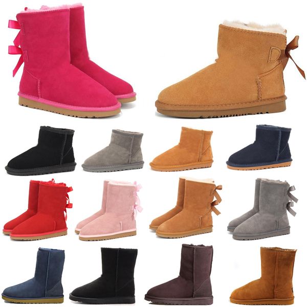 

ale women snow boot designer triple black chestnut pink navy grey fashion classic ankle short booties womens ladies booties wggs vgs boots w