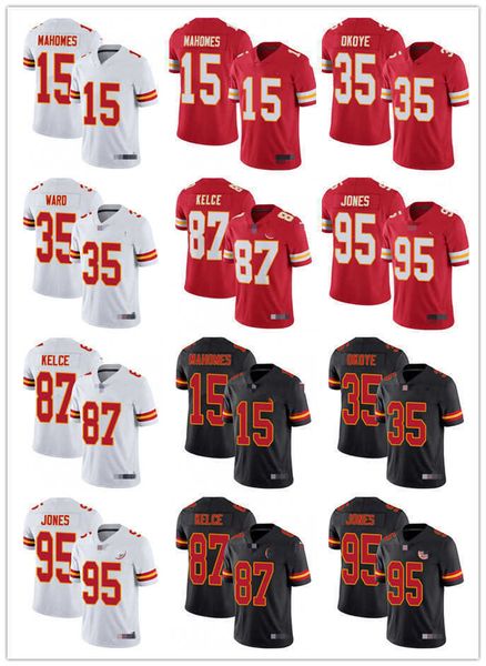

jersey custom kansas''city''chiefs''9 juju smith-schuster 15 patrick mahomes 87 travis kelce 8 justyn ross 25, Black;red