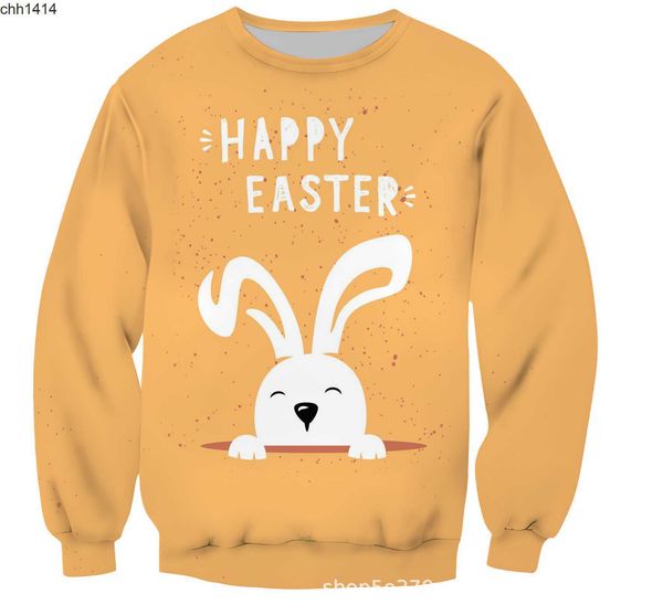 

easter bunny fashionable essentials comfortable sweater, Black