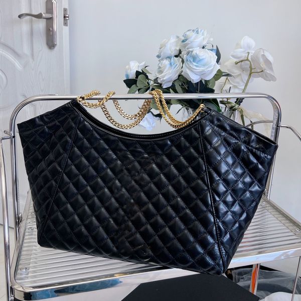 

designer tote bags women fashion classic chains shoulder genuine leather luxury handbags for ladies purse bag wholesale 33cm