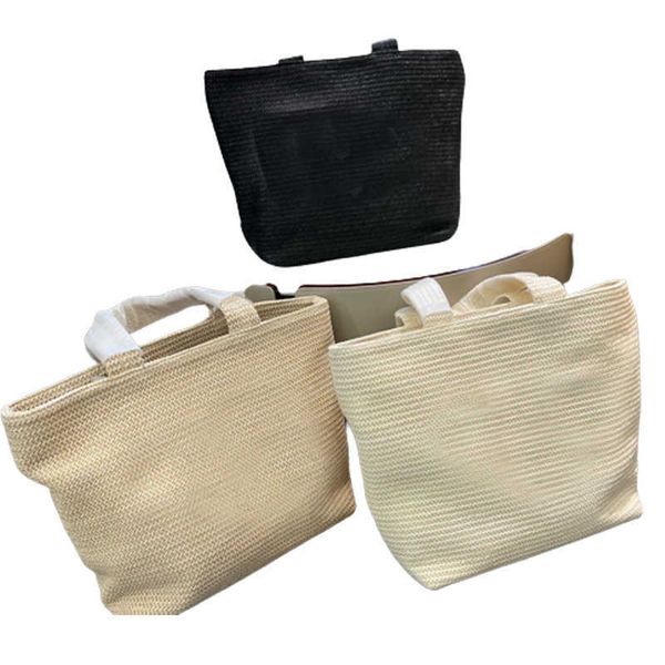 

straw beach shoulder bag designer wallet high capacity for women classic famous brand shopping purses 220201