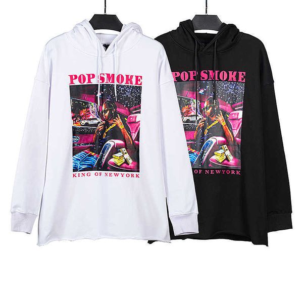 

men's hoodies & high street rapper winter hoodie casual hoodie, Black
