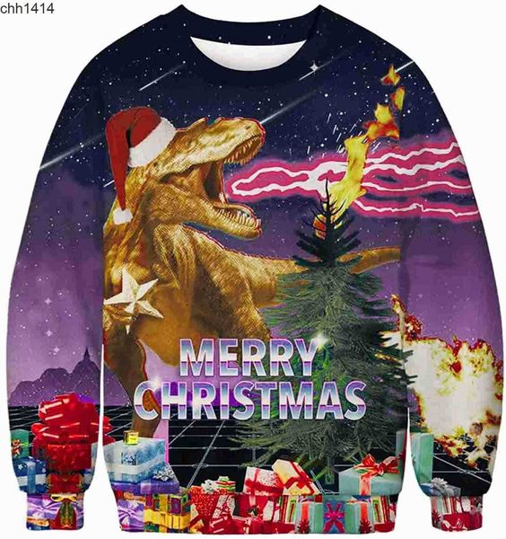 

autumn funny pattern round neck long essentials sleeve sweater men's top, Black