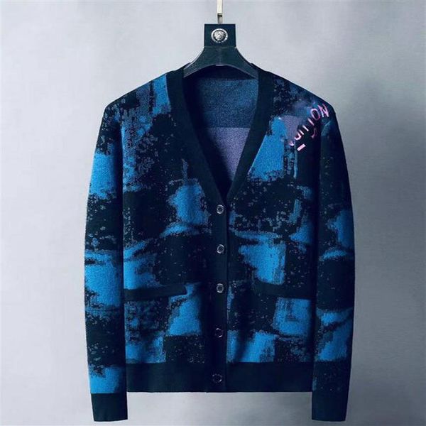 

2021 knitted sweater men's sweater soft button cardigan brand high-quality sweatshirts long-sleeved sweater casual knitted sw299c, Black