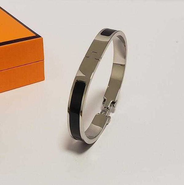 

bangle designer designs 8mm wide bracelet stainless steel fashion jewelry bracelets for men and women, Black