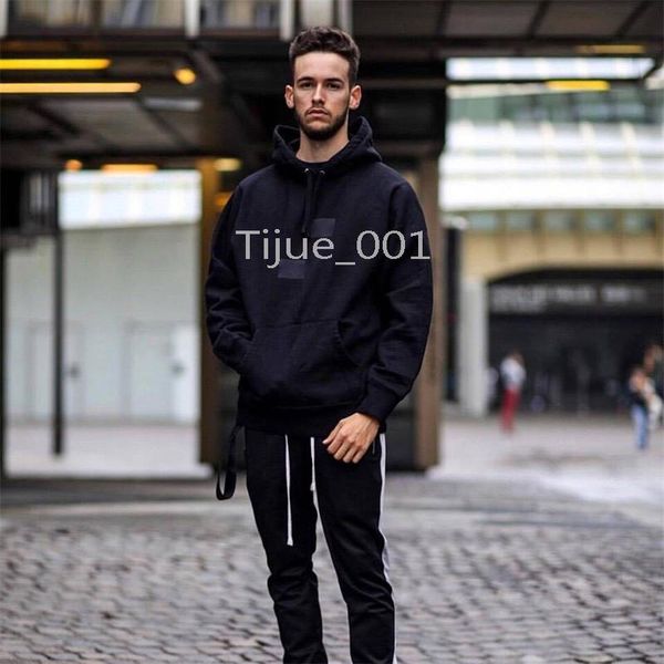

22ss cdg split box sweatshirt misplaced spliced letters classic hooded pullover men women casual high street popular autumn winter hoodies s, Black