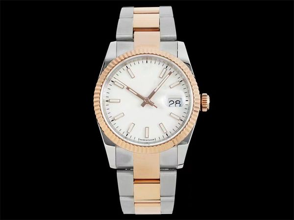 

diw diamond watch monte de luxe 36mm men watches 3235automatic mechanical movement watches 904l fine steel case clasp 01, Slivery;brown