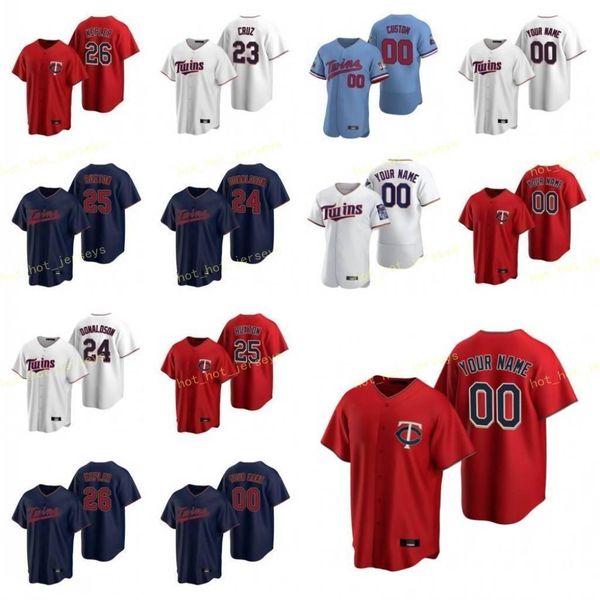 

college wear college wear happ j.a. 33 baseball jersey jeffers ryan 27 kepler max 26 kirilloff alex 19 maeda kenta 18 pineda michael 35 cust, Black