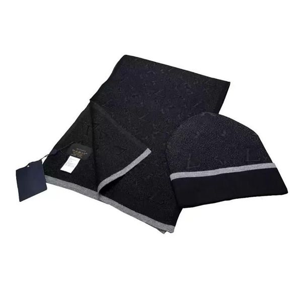 

20sss designer scarf hat sets whole womens fashion beanie mens hip-hop cotton scarfs suit2678, Blue;gray