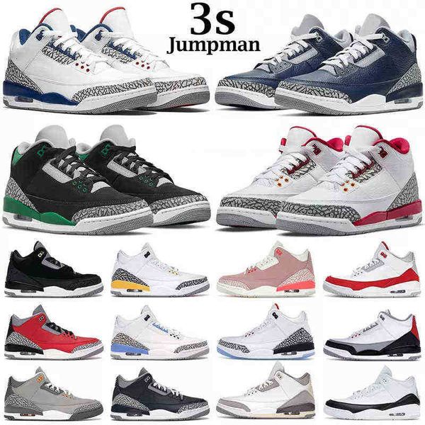 

jumpman 3 mens basketball shoes cardinal red university blue lightning black cat fire white oreo retro things sports sneakers women