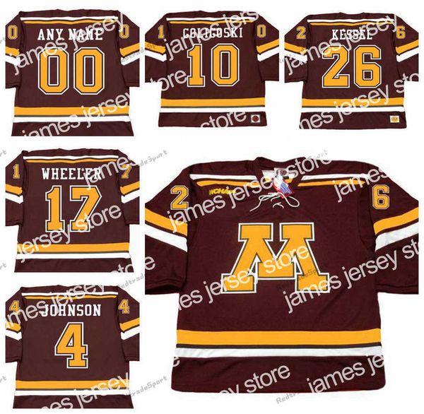 

hockey jerseys mens vintage minnesota gophers #26 phil kessel college hockey jerseys thomas vanek 10 alex goligoski 9 kyle okposo 5 nick led, Black;red