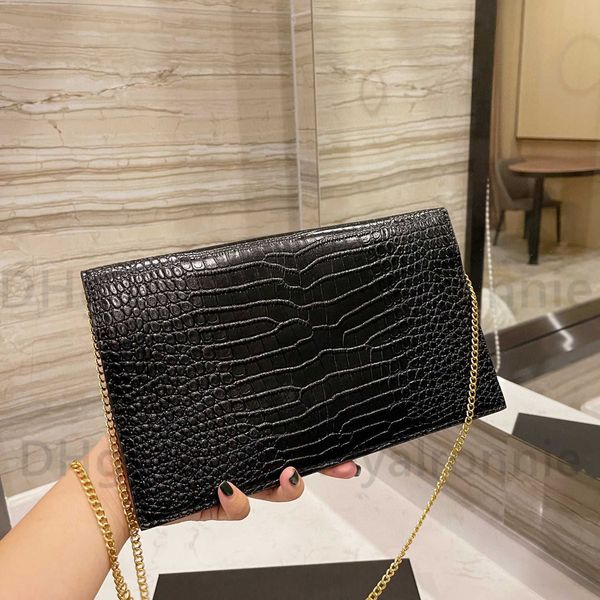 

evening bag luxurys designers brand shoulder s handbags girl fashion women mother crossbody 2022 lady letter envelope alligator