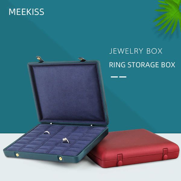 

jewelry boxes new european high-end luxury necklace ring bracelet double open large capacity display storage l221021, Black;white