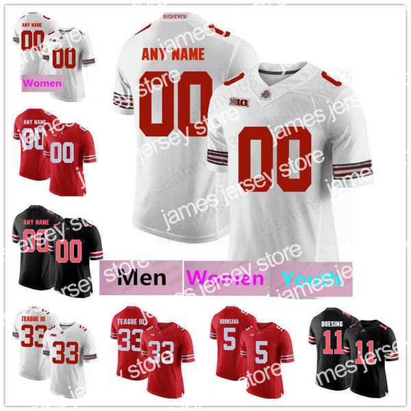 

ohio state buckeyes college football osu ed jersey eddie george john, Black