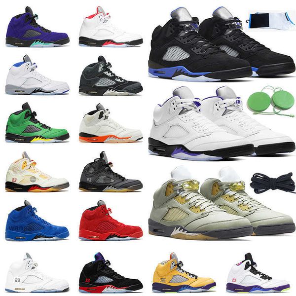 

5 sail 5s retro men basketball shoes aqua what the unc jade horizon oreo jumpman 5 white cement metallic mens sport tr air jordas jorden sho, Black