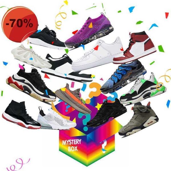

surprise lucky mystery box 100% triple s basketball shoes 1s 4s 13s running tn plus 270 97 90 novelty christmas gifts most