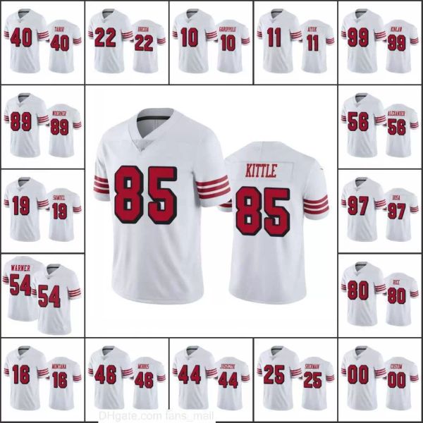 

jersey san francisco's 49ers's men #97 nick bosa 85 george kittle 54 fred warner woman youth color rush custom limited'', Black;red