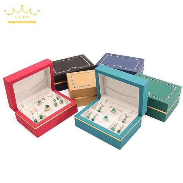 

jewelry boxes ewelry storage three gold ring collection inlaid artificial diamond border l221021, Black;white