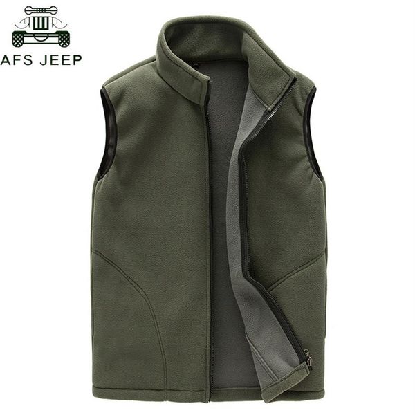 

brand 2019 casual vest men winter warm thick sleeveless jacket army mens waistcoat polar fleece vests chaleco hombre261u, Black;white