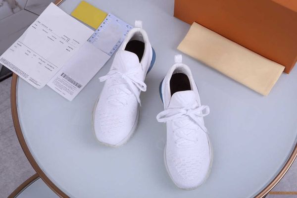 

sports sneaker casual shoes breathable sports shoe designer elastic rubber men 's outdoor knitted mesh trainer in autumn and winter 35-, Black