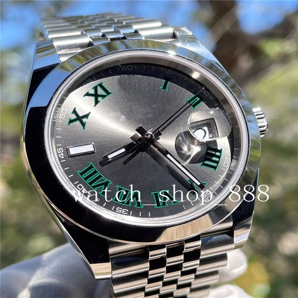 

new watch 2022 datejust white 41mm stainless 18k jubilee 126334 b p watches mechanical automatic men's wristwatches-10, Slivery;brown