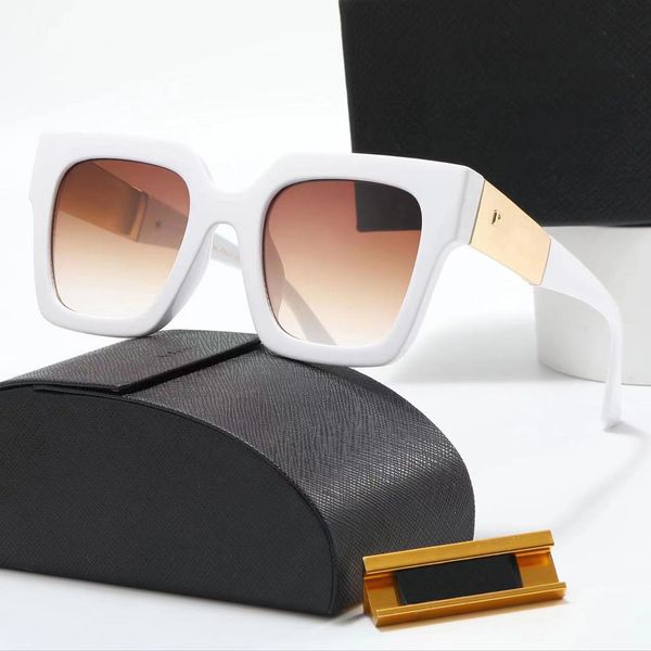 

fashion designer p sunglasses men women sun glasses goggle beach adumbral 5 color optional, White;black