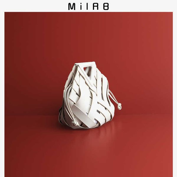 

designer fashion bottess bag venetas milrb leather cow woven inverted triangle 2022 new autumn portable basket have logo