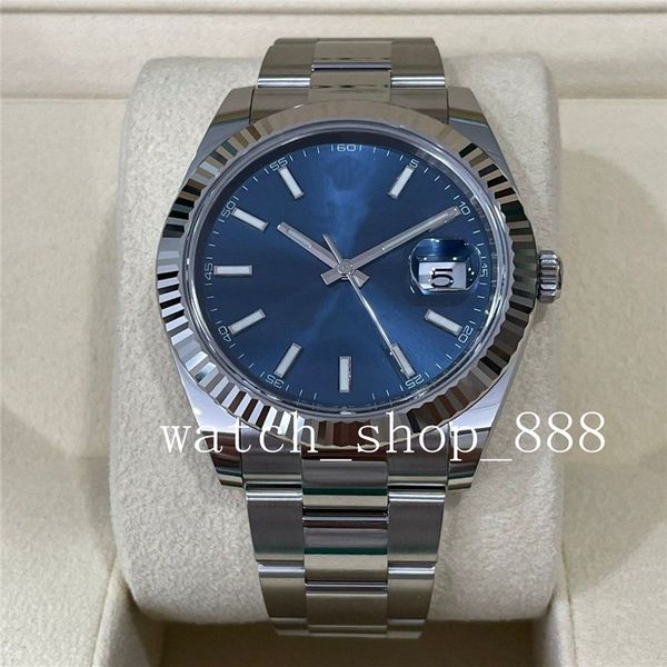 

brand watch 2022 datejust white 41mm stainless 18k jubilee 126334 b p watches mechanical automatic men's wristwatches-13, Slivery;brown