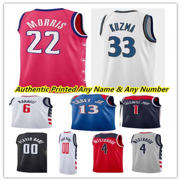 

pressed bradley beal washington basketball jerseys kyle kuzma kristaps porzingis will barton rui hachimura monte morris delon wright gafford, Black;red