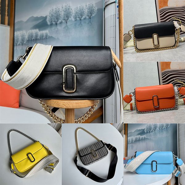 

fashion the shoulder bag smooth leather designer chain webbing crossbody women handbag flap magnetic closure evening clutch bag luxurys purs