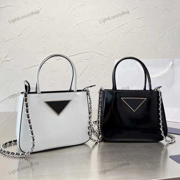 

tote bag designer leather silver chain wallet quality crossbody for women classic famous brand light luxury purses 220309