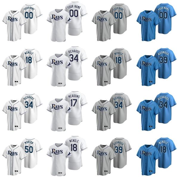 

college wear 34 trevor richards jersey womens brandon lowe 50 charlie morton 18 joey wendle 28 daniel robertson 11 hunter renfroe baseball j, Black