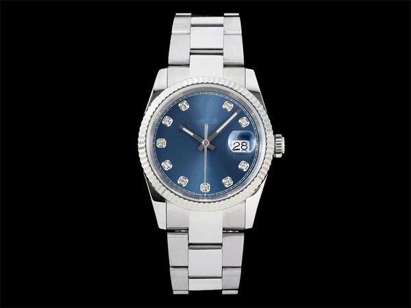 

diw diamond watch monte de luxe 36mm men watches 3235automatic mechanical movement watches 904l fine steel case clasp 12, Slivery;brown