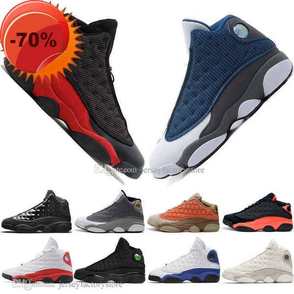 

2022 13 13s cap and gown terracotta blush mens basketball shoes cat black infrared flints bred men sports sneakers women
