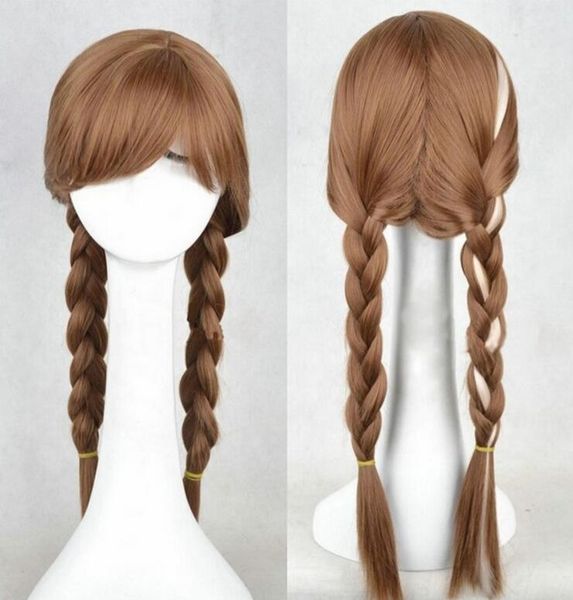 

2022 fashion new anime cosplay golden braid and child wig, Black