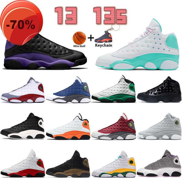

dress shoes 13 13s sneakers men women basketball shoes aurora lucky green red flint phantom cap and gown dirty bred starfish og chicago mens, Black