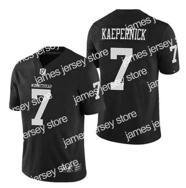 

ncaa imwithkap 7 colin kaepernick jersey i m with kap mens football jersey, Black