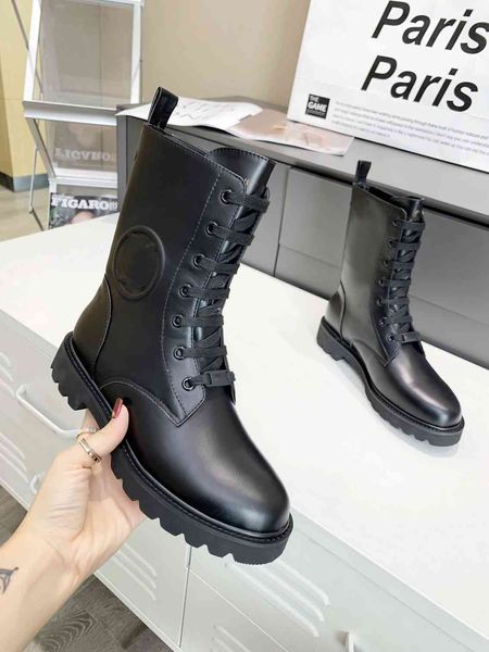 

super mini boots louiseity fashion women decorative flat heel winter thick sole leather warm wool high heel snow viutonity 02--07, Black