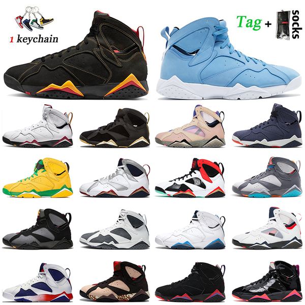 

citrus 7s basketball shoes mens women jumpman 7 pantone sapphire cardinal psgs french blue flint 2022 fashion sneakers quai 54 black white g