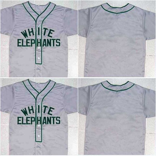 

men denver white elephants button-down jersey negro league grey all stitched stitch sewn jerseys, Black