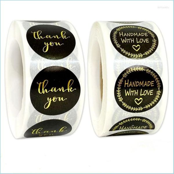 

jewelry pouches bags jewelry pouches 500pcs/roll gold handmade with love sticker for cake bag decoration thank you black labelsjewe dhhri, Pink;blue