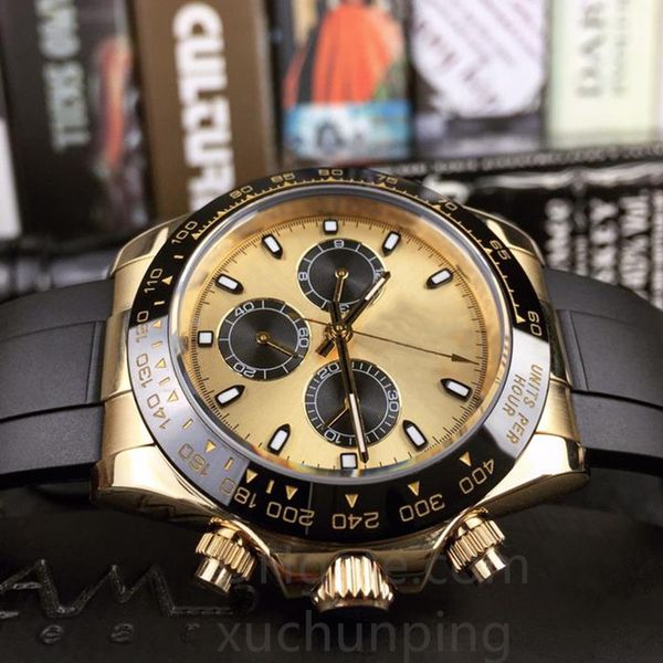 

ceramic new men's luxury watch multi dial stainless steel sapphire 40mm business machinery limited edition 2022 waterproof watch, Slivery;brown