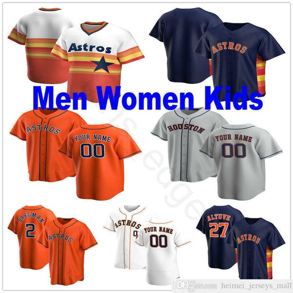 

custom 2021 men women youth baseball jerseys evan gattis brantley martin maldonado lance mccullers collin mchugh josh reddick zack greinke, Black