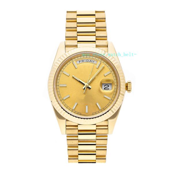

bp factory men's watch automatic movement automatic 40mm champagne dial 18k yellow gold 228238 watches, Slivery;brown