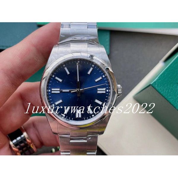 

super nf maker mens watch v5 new 36mm blue dial 2813 automatic mechanical movement sapphire ss steel bracelet super quality watches, Slivery;brown